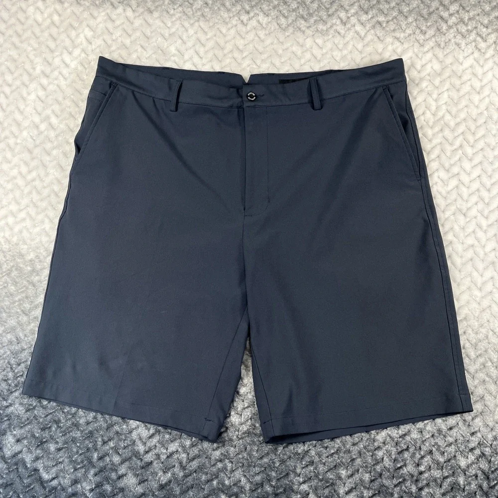 Dunning Golf Shorts Mens 40 Navy Blue Inseam 10